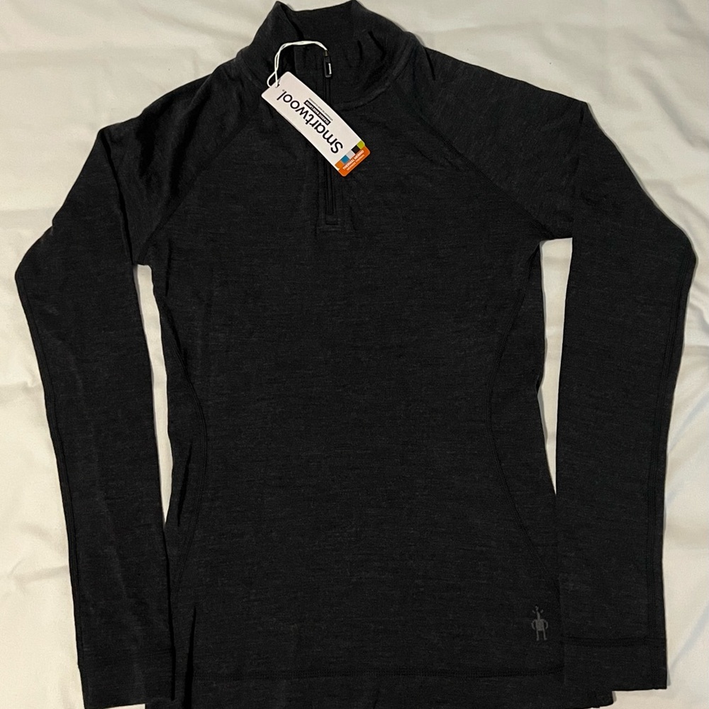 NWT Smartwool Classic Thermal Merino 1/4 zip Base Layer Women's XS